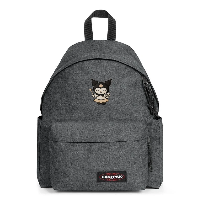 EASTPAK DAY PAK'R BLACK DENIM Kuromi Signature Gaze Embroidered Backpack 1 EASTPAK DAY PAK'R BLACK DENIM Kuromi Signature Gaze Embroidered Backpack