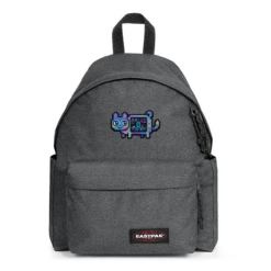 EASTPAK DAY PAK'R BLACK DENIM Pet Heart Embroidered Backpack