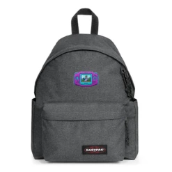 EASTPAK DAY PAK'R BLACK DENIM The Atomic Purple Embroidered Backpack